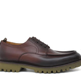 Derby modello ingegnere in vitello anticato marrone e fondo in gomma leggera 458BOSMAR 112 ROSSI 