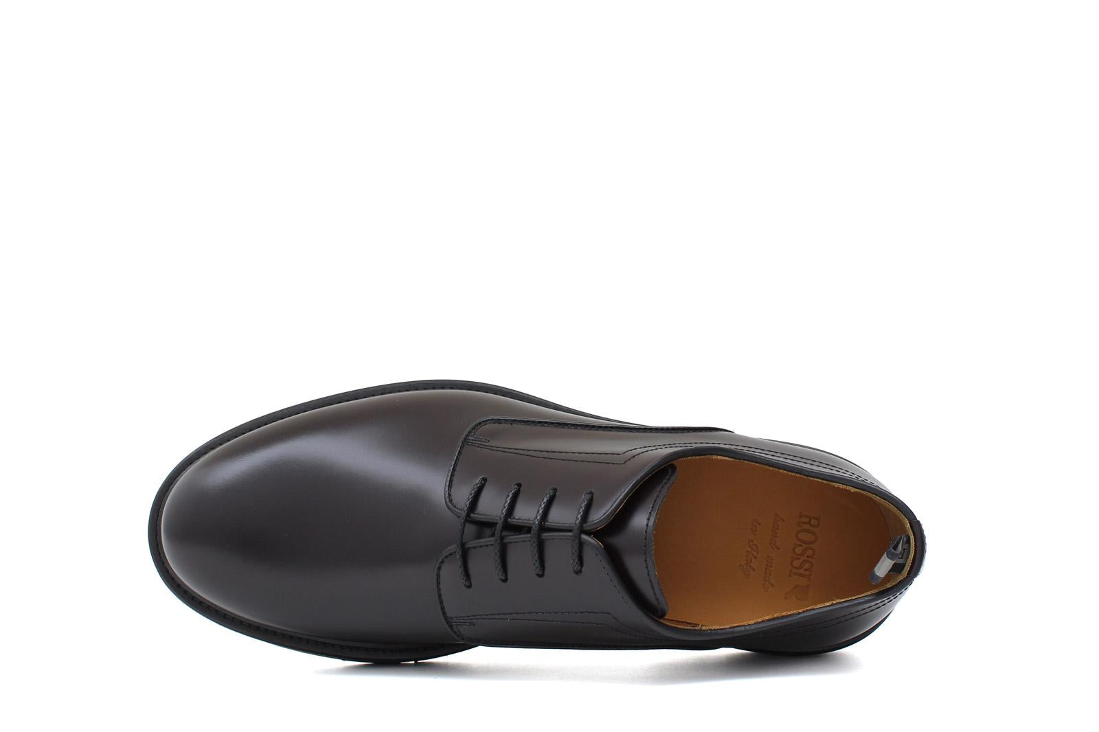 Derby in vitello spazzolato bordò con fondo in gomma leggera 1279CALB 510 ROSSI 