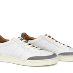 Sneaker in vitello anticato off white con inserti in camoscio e fondo in gomma 1051CODIXOFFFM 217 ROSSI 