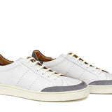 Sneaker in vitello anticato off white con inserti in camoscio e fondo in gomma 1051CODIXOFFFM 217 ROSSI 