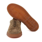 Sneaker in camoscio lavato marrone con  fondo in gomma 272TFAR 297 ROSSI 