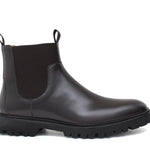 Stivaletto modello beatles in vitello spazzolato semilucido testa di moro con fondo in gomma leggera 457PCALTM 194 ROSSI 