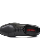 Francesina con puntalino in vitello spazzolato nero con fondo in  gomma<BR/> 300GOTNER 963 ROSSI 