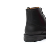 Polacchino stringato stile inglese in vitello nero e fondo in gomma 8109PSNER 142 ROSSI 