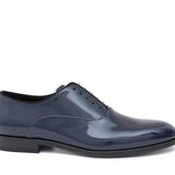 Francesina  in vernice bluette  con  fondo in cuoio 607VBETTE 277 ROSSI 