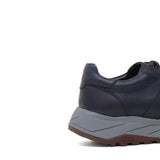 Sneaker in vitello naturale color blu sfumato e fondo in gomma leggera vibram 1255VBLU 629 ROSSI 