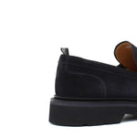 Mocassino stile ingegnere in suede blu e fondo gomma leggera 1223CHSBLU 458 ROSSI 