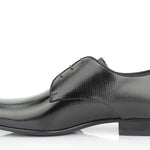 Derby in vernice nera stampata Mag con fondo in cuoio 7621SMAGNE 421 ROSSI 