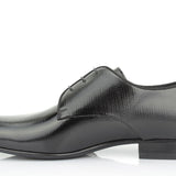Derby in vernice nera stampata Mag con fondo in cuoio 7621SMAGNE 421 ROSSI 