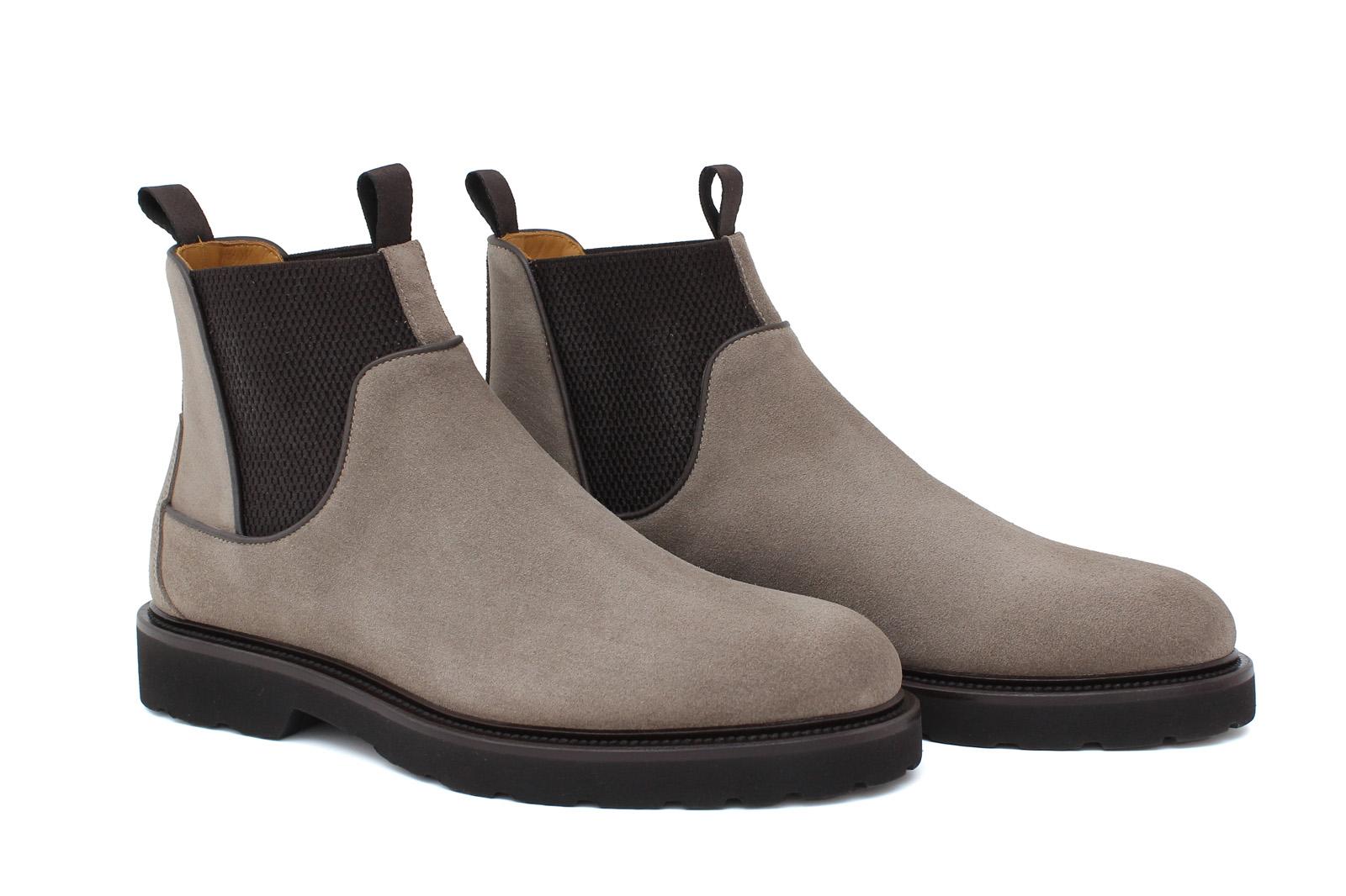 Stivaletto modello beatles in suede nocciola con fondo in gomma leggera 1281PCHBIS 292 ROSSI 