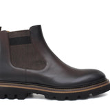 Stivaletto beatles in vitello anticato testa di moro e fondo in gomma leggera 9154CTPBOSTM 1039 ROSSI 