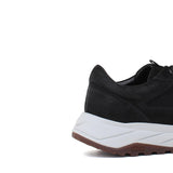 Sneakers in vitello nabuk nero con fondo in gomma leggero vibram 1261BRNE 47 ROSSI 