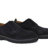 Derby in suede color blu e fondo in gomma leggera 9265HSBLU 1142 ROSSI 