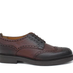 Derby stile inglese in vitello anticato marrone con fondo in gomma 164GR246BM 1067 ROSSI 