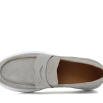 Slip on in camoscio colore  roccia e fondo in gomma leggera 1092FROC 405 ROSSI 
