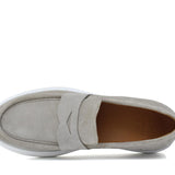 Slip on in camoscio colore  roccia e fondo in gomma leggera 1092FROC 405 ROSSI 