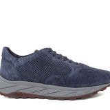 Sneaker  in camoscio traforato colore navy e fondo leggero Vibram 1010FLTZ 1102 ROSSI 