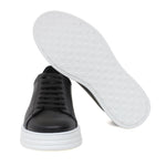 Sneakers in vitello nero e fondo in gomma leggera 1043LPNE 195 ROSSI 