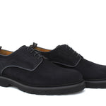 Derby in suede blu con fondo in gomma leggera 1279CHSSBLU 192 ROSSI 
