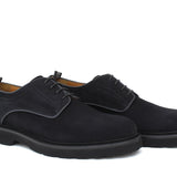 Derby in suede blu con fondo in gomma leggera 1279CHSSBLU 192 ROSSI 