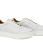 Sneakers in vitello naturale bianco antik e fondo in gomma leggera 1245CVAPAN 1066 ROSSI 