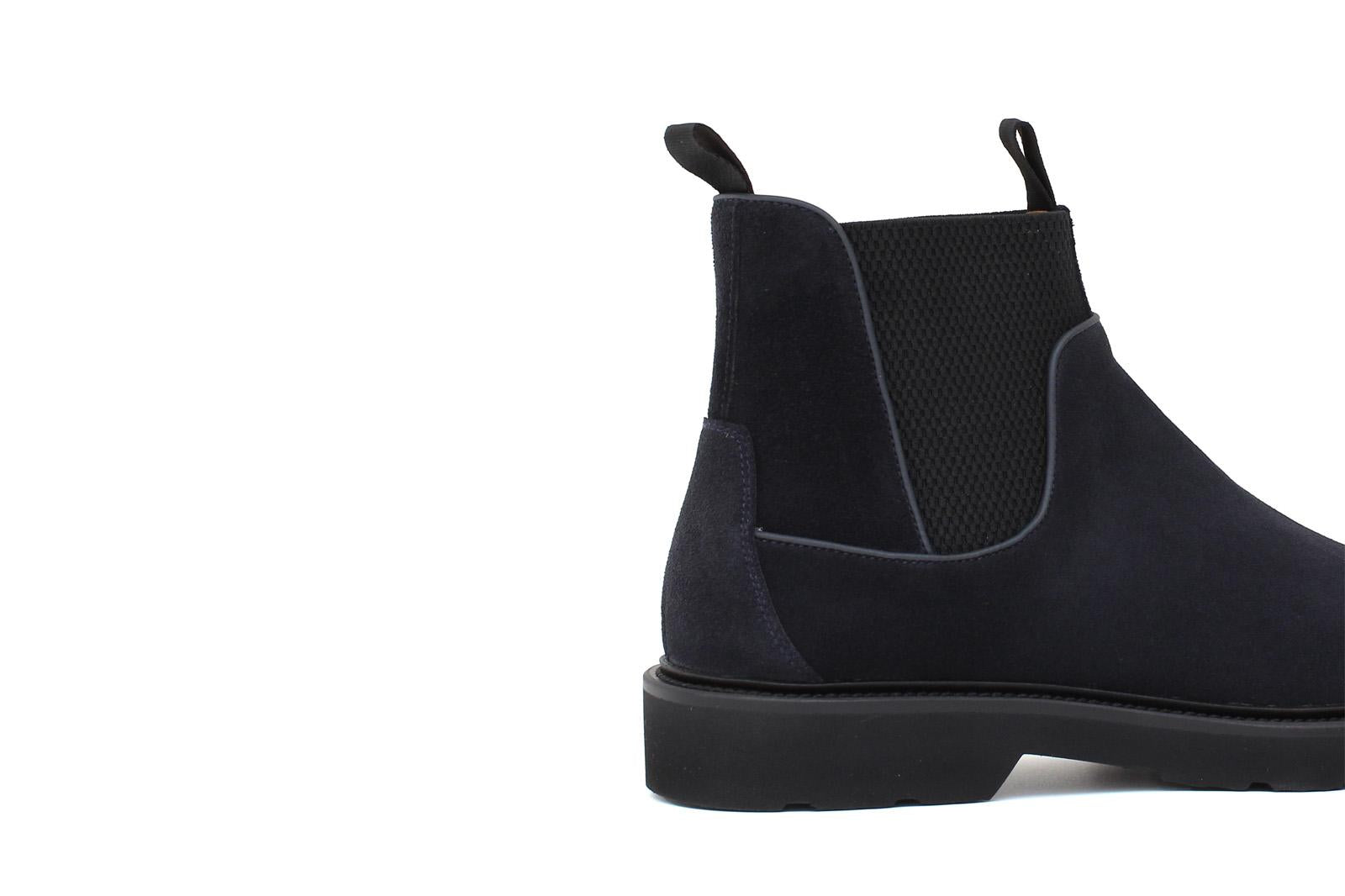 Stivaletto modello beatles in suede blu  con fondo in gomma leggera 1281PCHBLU 1140 ROSSI 