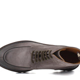 Stivaletto stringato in camoscio ingrassato tortora e fondo in gomma leggera 119PRHSBIS 400 ROSSI 