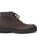 Stivaletto stringato in nabuk invecchiato testa di moro con fondo in gomma leggera 1202PRTM 1111 ROSSI 
