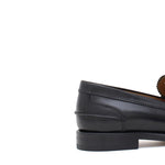 College donna stile inglese in vitello spazzolato nero  con fondo cuoio 1/2 gomma D201CALN 31 ROSSI 