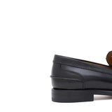 College donna stile inglese in vitello spazzolato nero  con fondo cuoio 1/2 gomma D201CALN 31 ROSSI 