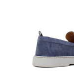 Mocassino in camoscio color jeans con fondo in gomma leggera 1470TZAF 127 ROSSI 