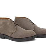 Polacchino stringato in camoscio color sabbia con fondo in gomma 084RHSBIS 150 ROSSI 