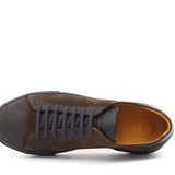 Sneakers in camoscio anticato marrone con fondo in gomma 109HSQUI 1038 ROSSI 