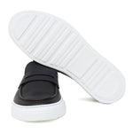 Slip on in vitello naturale blu sfumato con fondo in gomma leggera 9688DIXBLU 212  UN ROSSI 