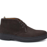 Polacchino stringato in camoscio ingrassato testa di moro e fondo gomma leggera 1250PHSMO 957 ROSSI 