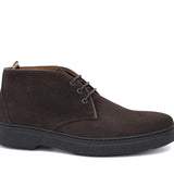 Polacchino stringato in camoscio ingrassato testa di moro e fondo gomma leggera 1250PHSMO 957 ROSSI 