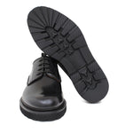 Derby in vitello spazzolato nero con fondo in gomma leggera 1279CALNE 297 ROSSI 