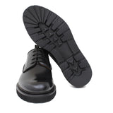 Derby in vitello spazzolato nero con fondo in gomma leggera 1279CALNE 297 ROSSI 