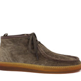 Sneaker modello ingegnere in camoscio lavato color marrone con fondo in caucciù naturale 278TSES 508  UN ROSSI 