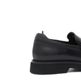 Mocassino in vitello spazzolato nero e fondo in gomma leggera 1204CNER 178 ROSSI 