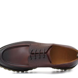 Derby modello ingegnere in vitello anticato marrone e fondo in gomma leggera 458BOSMAR 112 ROSSI 