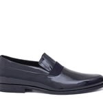 Mocassino in vernice blu scuro con riporto in raso e fondo in cuoio 8623VBLU 430 ROSSI 