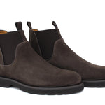 Stivaletto modello beatles in suede testa di moro  con fondo in gomma leggera 1281PCHSMO 173 ROSSI 