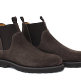 Stivaletto modello beatles in suede testa di moro  con fondo in gomma leggera 1281PCHSMO 173 ROSSI 
