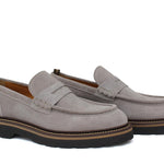 Mocassino stile ingegnere in suede roccia e fondo gomma leggera 1223CHSCLO 617 ROSSI 