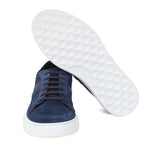 Sneakers in camoscio traforato navy  con fondo in gomma leggera 1481FLOOLT 33  UN ROSSI 