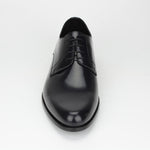 Derby in vitello spazzolato nero con fondo in cuoio 4717TITBLU 77 ROSSI 
