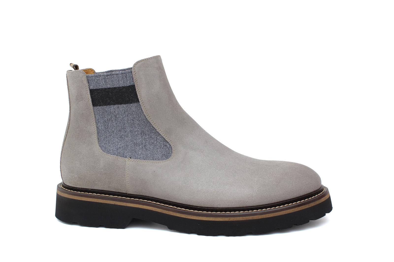 Beatles in camoscio color roccia e fondo in gomma leggera 9154CTPHSC 392 ROSSI 