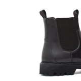 Stivaletto modello beatles in vitello spazzolato semilucido testa di moro con fondo in gomma leggera 457PCALTM 194 ROSSI 