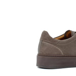 Sneaker stringata in suede fango con fondo in gomma tricolore 1043LHSBI 105 ROSSI 